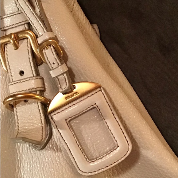 PRADA leather purse w/ brass chain straps - Picture 3 of 11